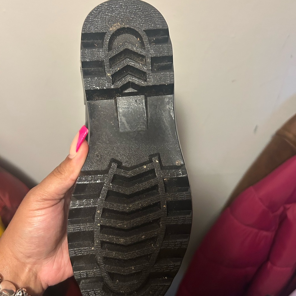 Michael Kors Black Winter Rain Boots with Rugged Design